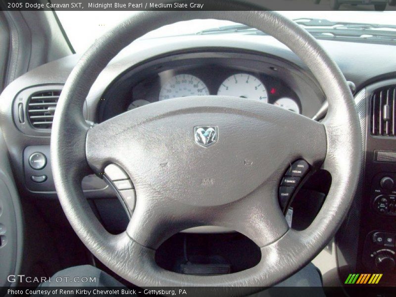 Midnight Blue Pearl / Medium Slate Gray 2005 Dodge Caravan SXT