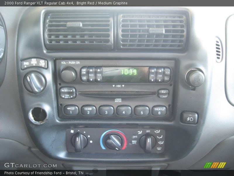 Bright Red / Medium Graphite 2000 Ford Ranger XLT Regular Cab 4x4