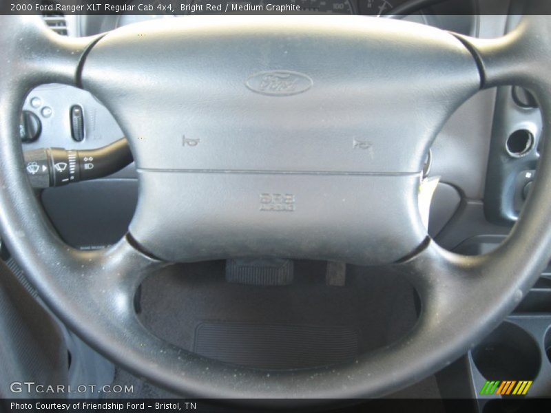 Bright Red / Medium Graphite 2000 Ford Ranger XLT Regular Cab 4x4