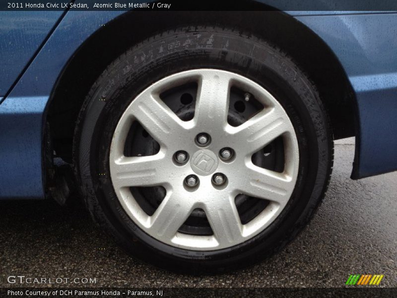 Atomic Blue Metallic / Gray 2011 Honda Civic LX Sedan