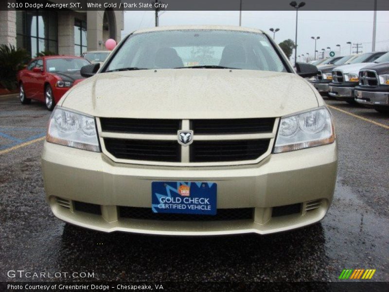 White Gold / Dark Slate Gray 2010 Dodge Avenger SXT