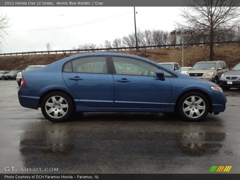 Atomic Blue Metallic / Gray 2011 Honda Civic LX Sedan