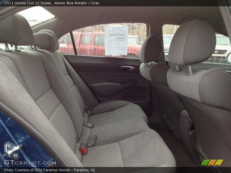 Atomic Blue Metallic / Gray 2011 Honda Civic LX Sedan