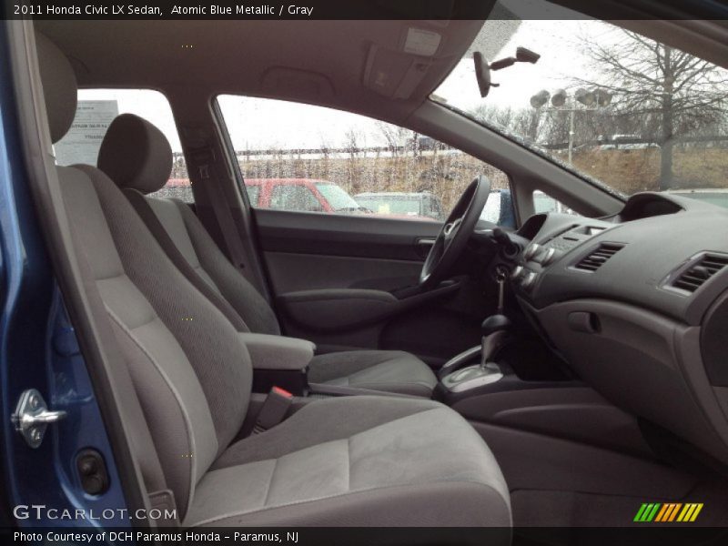 Atomic Blue Metallic / Gray 2011 Honda Civic LX Sedan