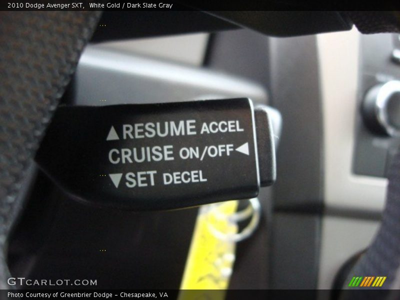 White Gold / Dark Slate Gray 2010 Dodge Avenger SXT