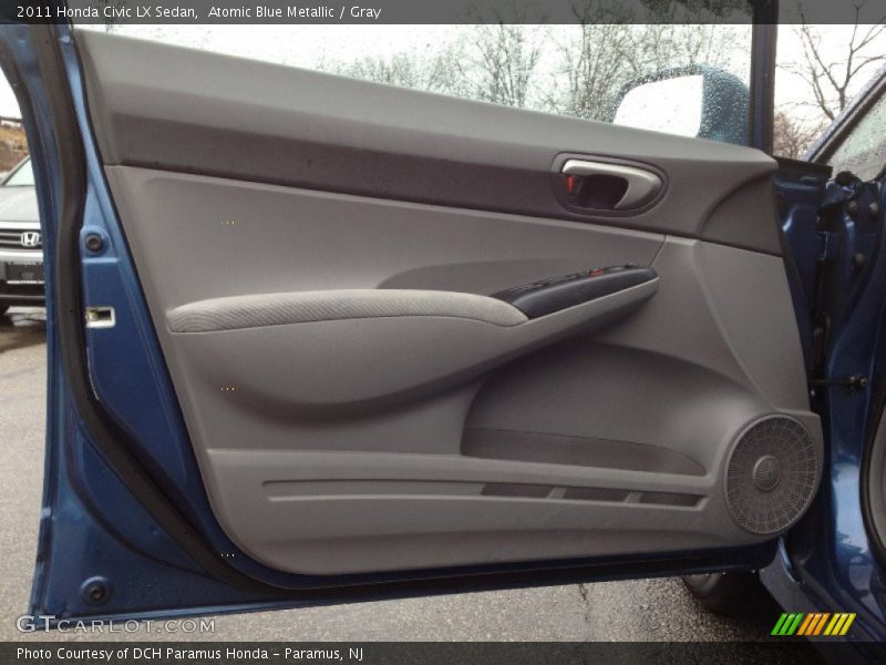 Atomic Blue Metallic / Gray 2011 Honda Civic LX Sedan