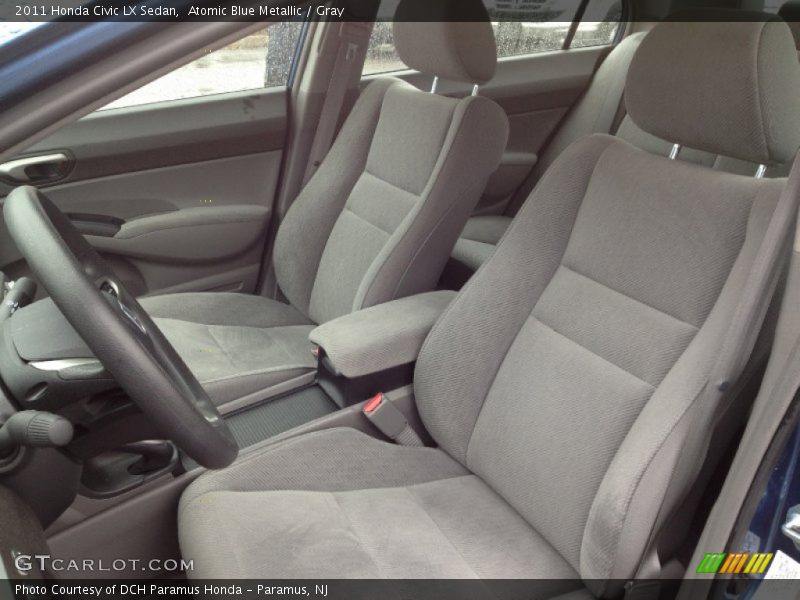 Atomic Blue Metallic / Gray 2011 Honda Civic LX Sedan