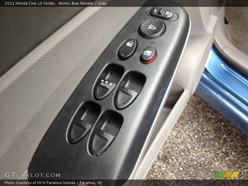Atomic Blue Metallic / Gray 2011 Honda Civic LX Sedan