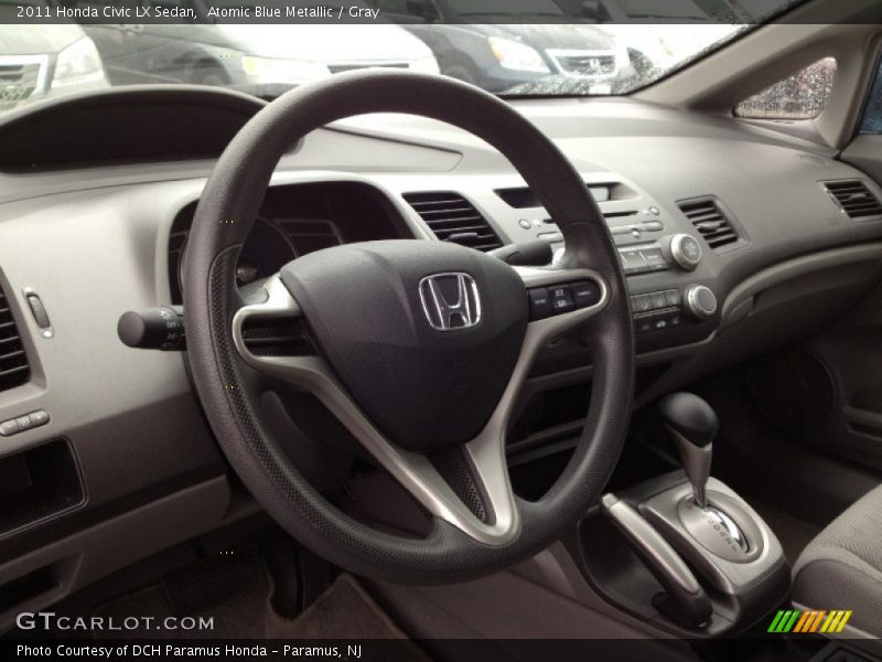 Atomic Blue Metallic / Gray 2011 Honda Civic LX Sedan