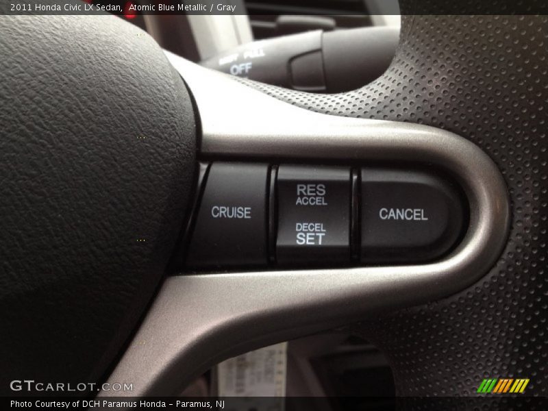 Atomic Blue Metallic / Gray 2011 Honda Civic LX Sedan