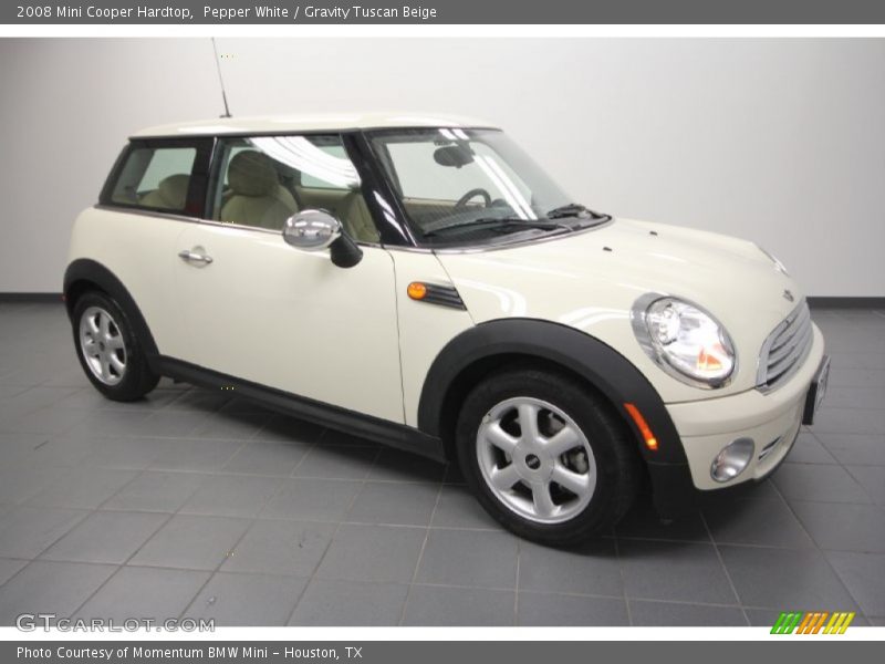 Pepper White / Gravity Tuscan Beige 2008 Mini Cooper Hardtop