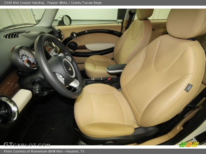 Pepper White / Gravity Tuscan Beige 2008 Mini Cooper Hardtop