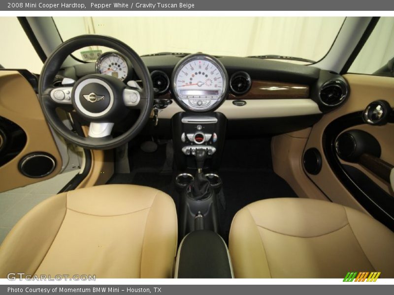 Pepper White / Gravity Tuscan Beige 2008 Mini Cooper Hardtop