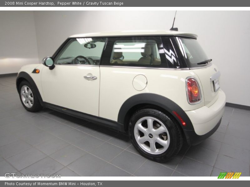 Pepper White / Gravity Tuscan Beige 2008 Mini Cooper Hardtop