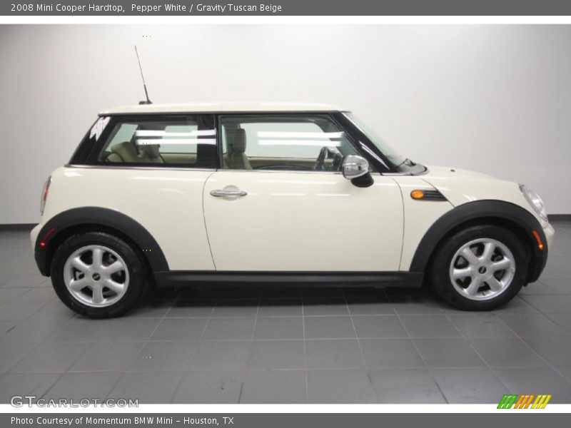 Pepper White / Gravity Tuscan Beige 2008 Mini Cooper Hardtop