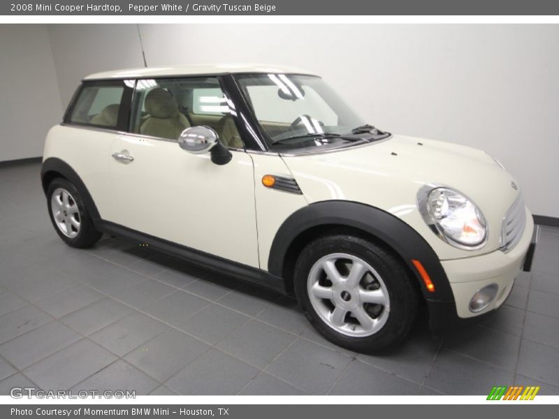 Pepper White / Gravity Tuscan Beige 2008 Mini Cooper Hardtop