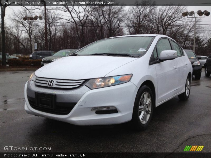 Spectrum White Pearl / Gray 2010 Honda Insight Hybrid EX Navigation
