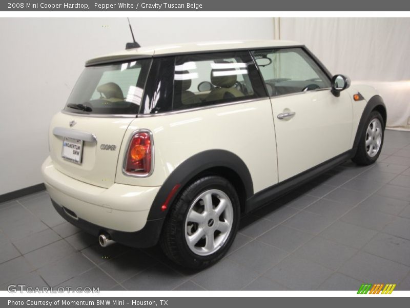 Pepper White / Gravity Tuscan Beige 2008 Mini Cooper Hardtop
