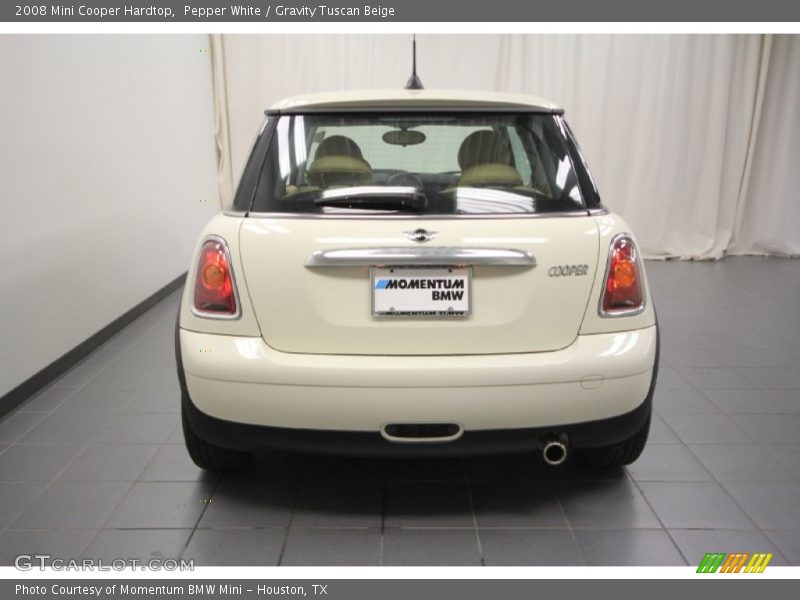 Pepper White / Gravity Tuscan Beige 2008 Mini Cooper Hardtop