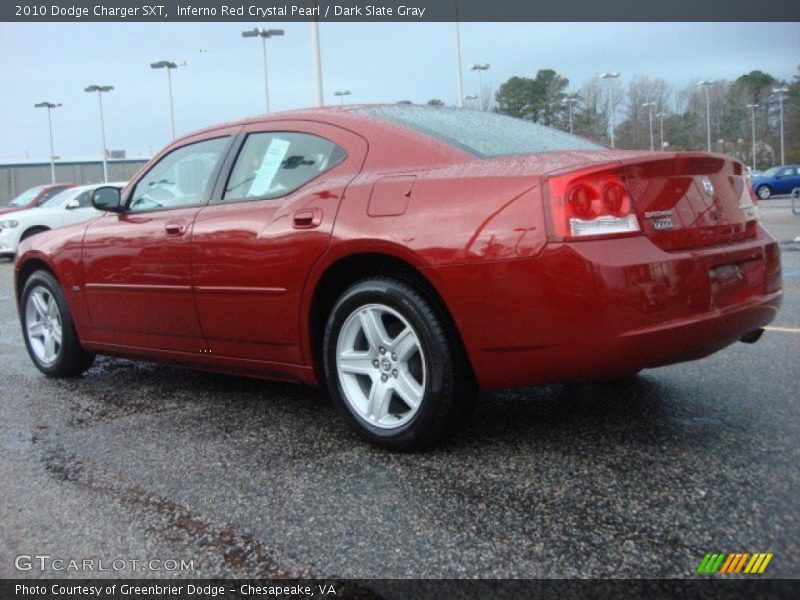 Inferno Red Crystal Pearl / Dark Slate Gray 2010 Dodge Charger SXT