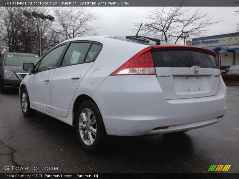 Spectrum White Pearl / Gray 2010 Honda Insight Hybrid EX Navigation