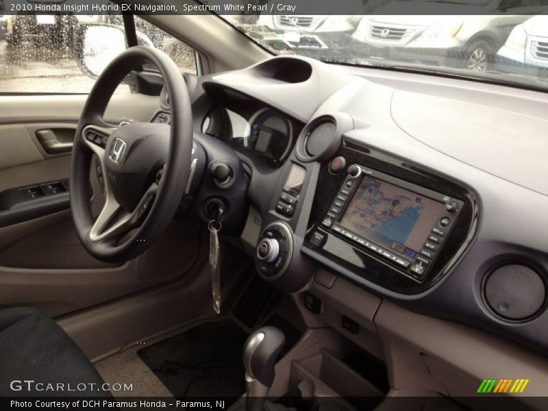 Spectrum White Pearl / Gray 2010 Honda Insight Hybrid EX Navigation