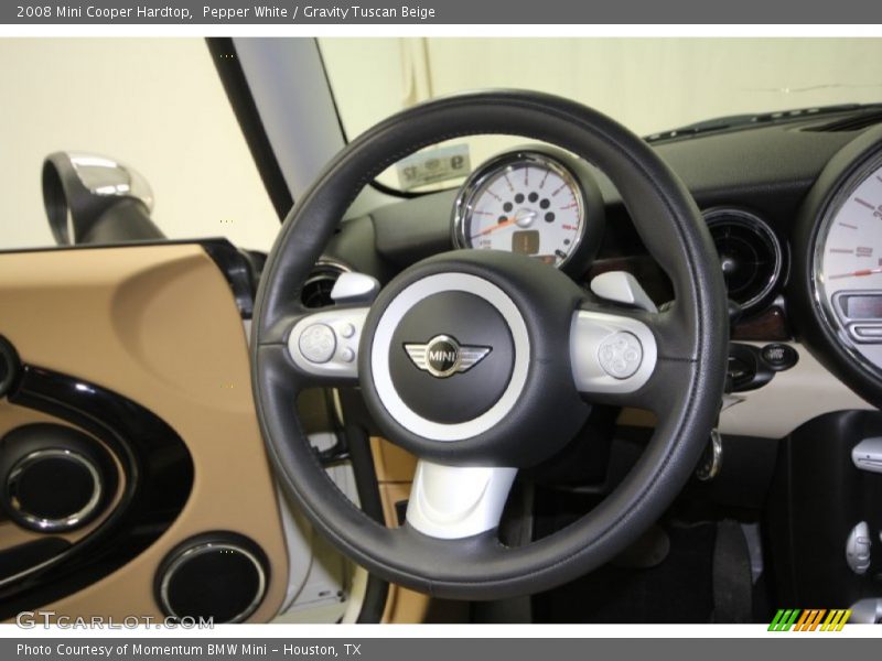 Pepper White / Gravity Tuscan Beige 2008 Mini Cooper Hardtop