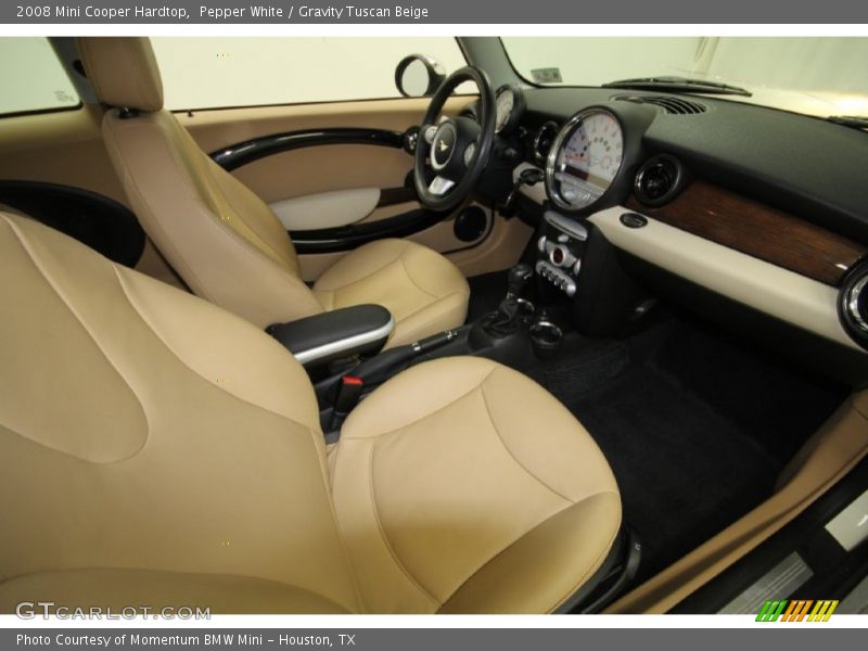 Pepper White / Gravity Tuscan Beige 2008 Mini Cooper Hardtop