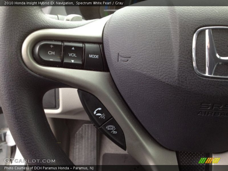 Spectrum White Pearl / Gray 2010 Honda Insight Hybrid EX Navigation