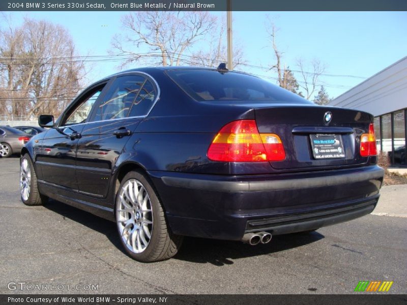 Orient Blue Metallic / Natural Brown 2004 BMW 3 Series 330xi Sedan