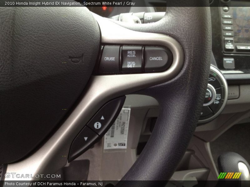 Spectrum White Pearl / Gray 2010 Honda Insight Hybrid EX Navigation