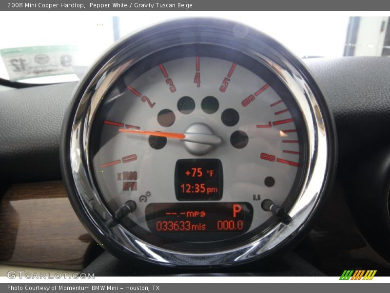 Pepper White / Gravity Tuscan Beige 2008 Mini Cooper Hardtop