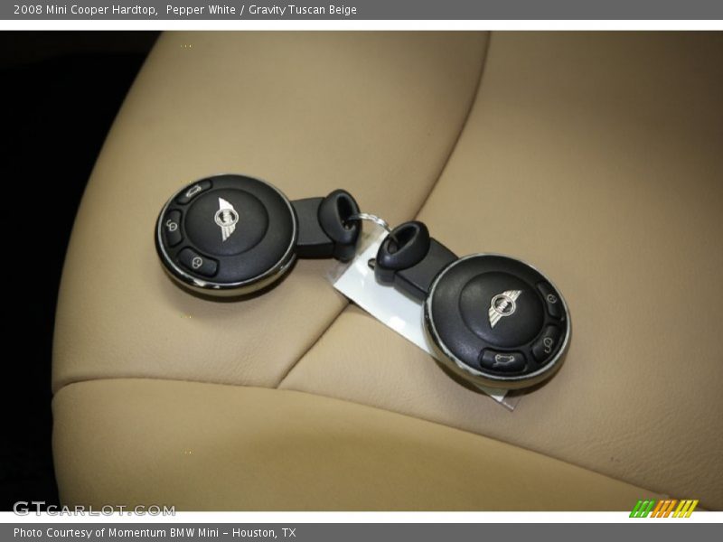 Pepper White / Gravity Tuscan Beige 2008 Mini Cooper Hardtop