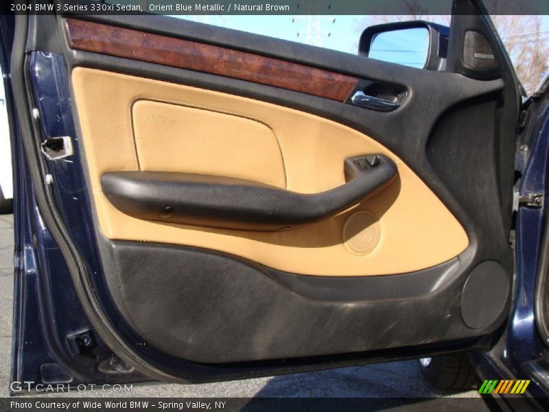 Orient Blue Metallic / Natural Brown 2004 BMW 3 Series 330xi Sedan