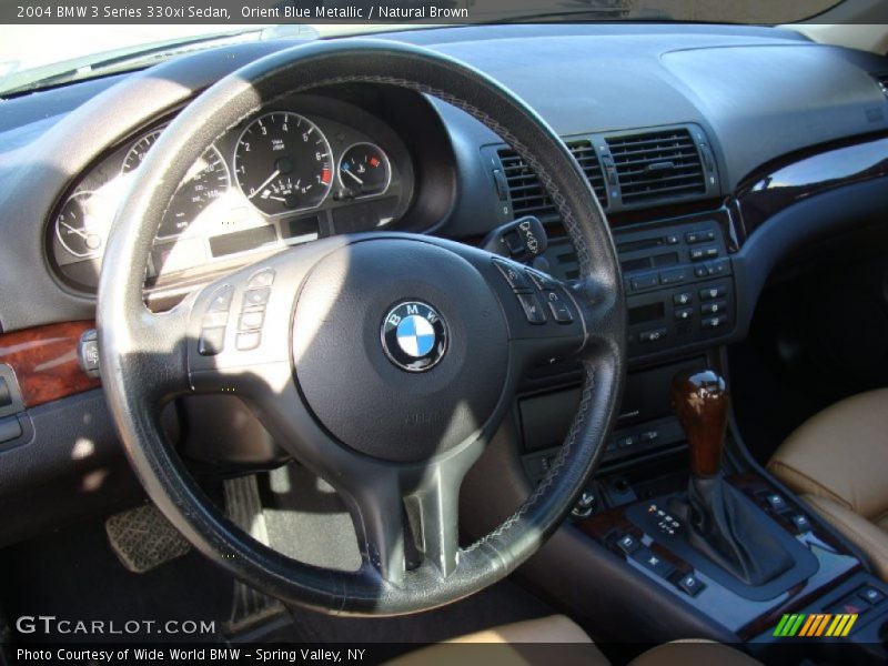 Orient Blue Metallic / Natural Brown 2004 BMW 3 Series 330xi Sedan