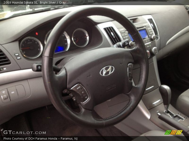 Bright Silver / Gray 2009 Hyundai Sonata SE