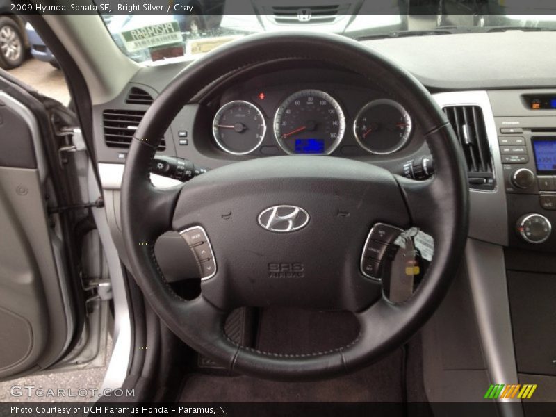 Bright Silver / Gray 2009 Hyundai Sonata SE