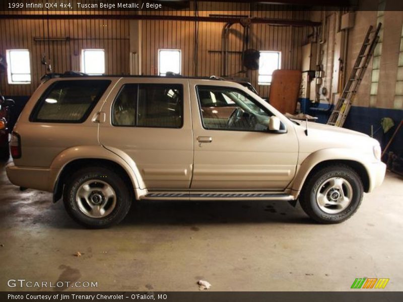 Tuscan Beige Metallic / Beige 1999 Infiniti QX4 4x4
