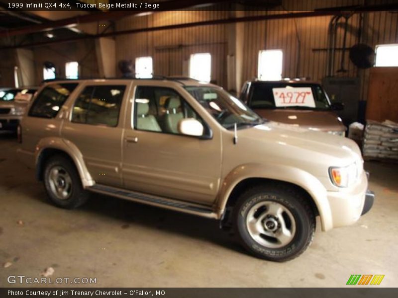 Tuscan Beige Metallic / Beige 1999 Infiniti QX4 4x4