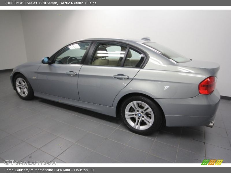 Arctic Metallic / Beige 2008 BMW 3 Series 328i Sedan
