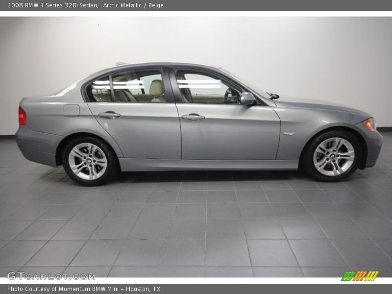 Arctic Metallic / Beige 2008 BMW 3 Series 328i Sedan