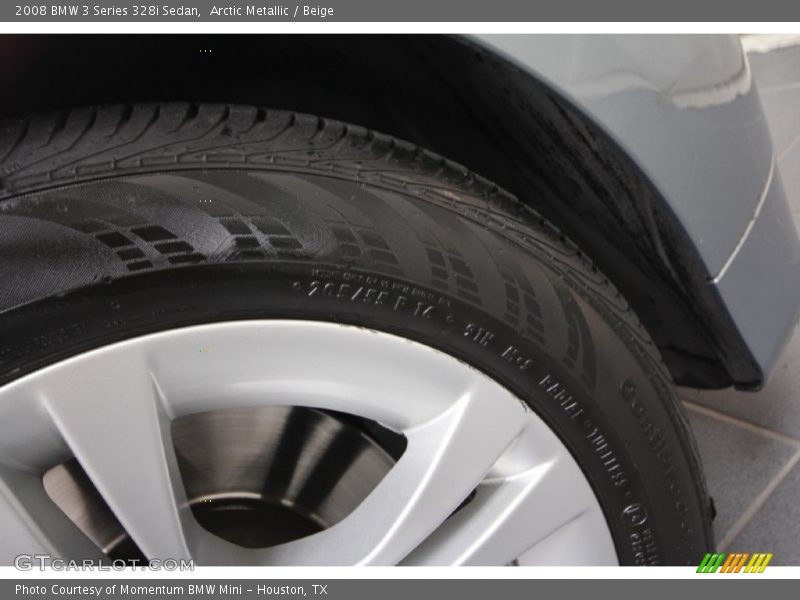 Arctic Metallic / Beige 2008 BMW 3 Series 328i Sedan