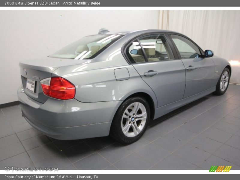 Arctic Metallic / Beige 2008 BMW 3 Series 328i Sedan