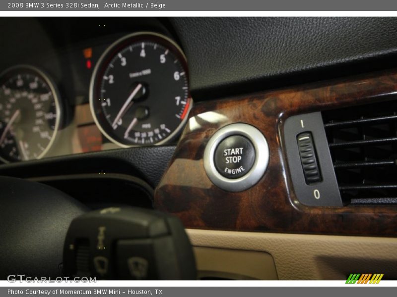 Arctic Metallic / Beige 2008 BMW 3 Series 328i Sedan