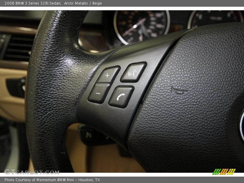 Arctic Metallic / Beige 2008 BMW 3 Series 328i Sedan