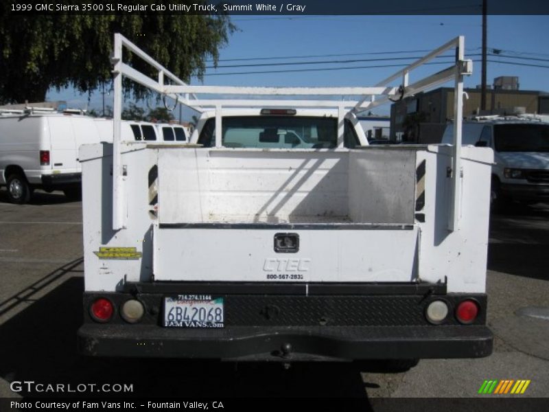 Summit White / Gray 1999 GMC Sierra 3500 SL Regular Cab Utility Truck