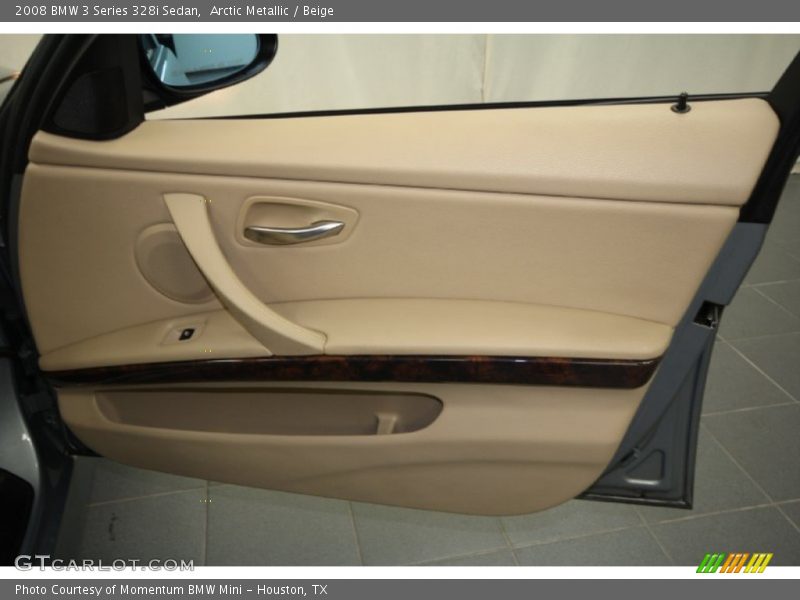 Arctic Metallic / Beige 2008 BMW 3 Series 328i Sedan