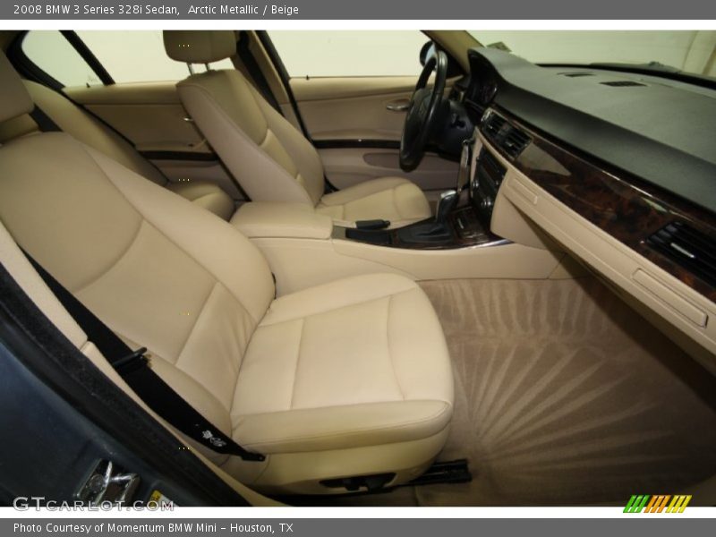 Arctic Metallic / Beige 2008 BMW 3 Series 328i Sedan