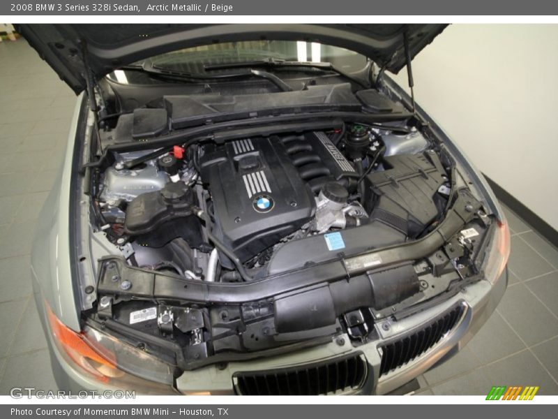 Arctic Metallic / Beige 2008 BMW 3 Series 328i Sedan