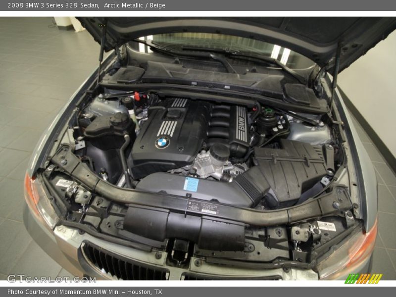 Arctic Metallic / Beige 2008 BMW 3 Series 328i Sedan
